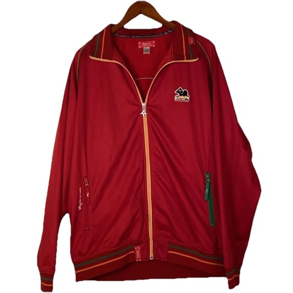 Rare LRG Lifted Research Group Rasta‎ Tracksuit Jacket XXL